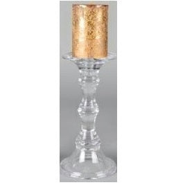 Bougeoir en verre - 23cm